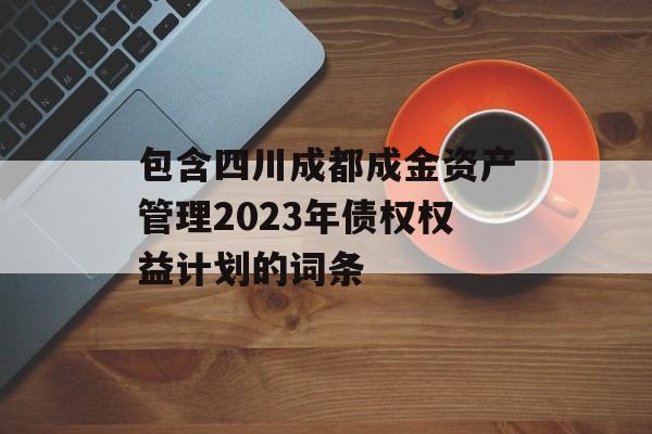 包含四川成都成金资产管理2023年债权权益计划的词条