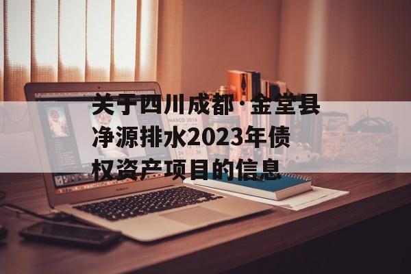 关于四川成都·金堂县净源排水2023年债权资产项目的信息